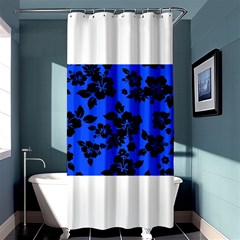 Dark Blue Hawaiian Shower Curtain 36  X 72  (stall)  by AlohaStore