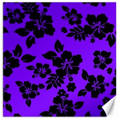 Violet Dark Hawaiian Canvas 12  X 12   by AlohaStore