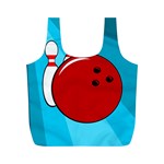 Bowling  Full Print Recycle Bags (M)  Front