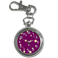 Purple And Yellow Bubbles Key Chain Watches by Valentinaart