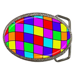 Colorful Cubes Belt Buckles by Valentinaart