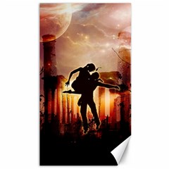 Dancing In The Night With Moon Nd Stars Canvas 40  X 72   by FantasyWorld7