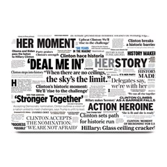 Hillary 2016 Historic Headlines Plate Mats by blueamerica