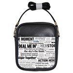 Hillary 2016 Historic Headlines Girls Sling Bags Front