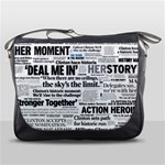 Hillary 2016 Historic Headlines Messenger Bags Front