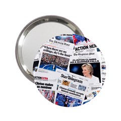 Hillary 2016 Historic Newspaper Collage 2 25  Handbag Mirrors by blueamerica