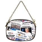 Hillary 2016 Historic Newspaper Collage Chain Purses (Two Sides)  Front