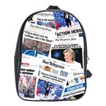 Hillary 2016 Historic Newspaper Collage School Bags(Large)  Front