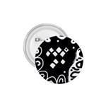 Black and white high art abstraction 1.75  Buttons Front