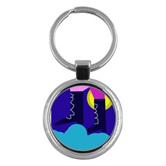 Walking On The Clouds  Key Chains (round)  by Valentinaart