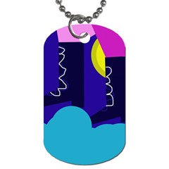 Walking On The Clouds  Dog Tag (two Sides) by Valentinaart