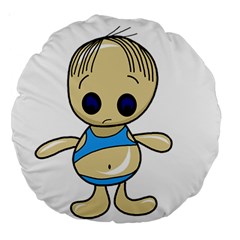 Cute Boy Large 18  Premium Round Cushions by Valentinaart