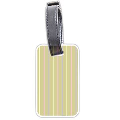 Summer Sand Color Lilac Pink Yellow Stripes Pattern Luggage Tags (one Side)  by picsaspassion