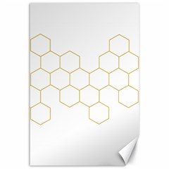 Honeycomb Pattern Graphic Design Canvas 24  X 36  by picsaspassion