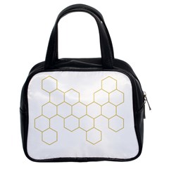 Honeycomb Pattern Graphic Design Classic Handbag (two Sides) by picsaspassion