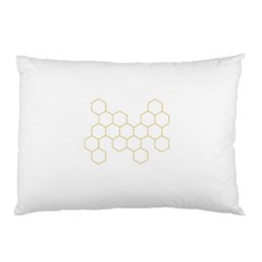 Honeycomb Pattern Graphic Design Pillow Case by picsaspassion