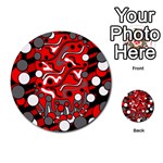 Red mess Multi-purpose Cards (Round)  Front 2