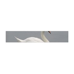 Swimming White Swan Flano Scarf (mini) by picsaspassion