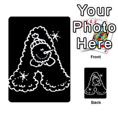 Funny Snowball Doodle Black White Multi-purpose Cards (rectangle)  by yoursparklingshop