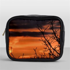 Tree Branches And Sunset Mini Toiletries Bags by picsaspassion