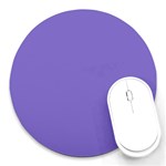 Lilac - purple color design Round Mousepads Front