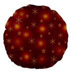 Xmas design Large 18  Premium Flano Round Cushions Front