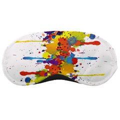 Crazy Multicolored Double Running Splashes Sleeping Masks by EDDArt