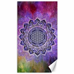 Flower Of Life Indian Ornaments Mandala Universe Canvas 40  X 72   by EDDArt