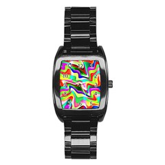 Irritation Colorful Dream Stainless Steel Barrel Watch by designworld65