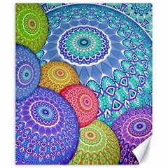 India Ornaments Mandala Balls Multicolored Canvas 20  X 24   by EDDArt