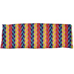 Colorful Chevron Retro Pattern Body Pillow Case (dakimakura) by DanaeStudio