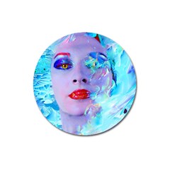 Swimming Into The Blue Magnet 3  (round) by icarusismartdesigns