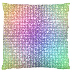 Rainbow Colorful Grid Large Cushion Case (one Side) by designworld65