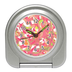 Pink Smoothie  Travel Alarm Clocks by Valentinaart