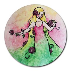 Green Thumb Spring Round Mousepads by BubbSnugg