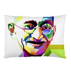 Ghandi Pillow Case (two Sides) by bhazkaragriz