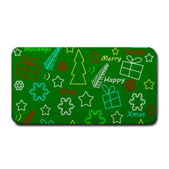 Green Xmas Pattern Medium Bar Mats by Valentinaart