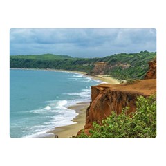 Aerial Seascape Scene Pipa Brazil Double Sided Flano Blanket (mini)  by dflcprints