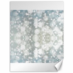 Light Circles, Blue Gray White Colors Canvas 36  X 48   by picsaspassion