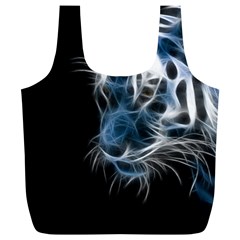 Ghost Tiger  Full Print Recycle Bags (l)  by Brittlevirginclothing