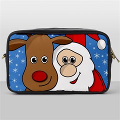 Christmas Selfie Toiletries Bags by Valentinaart