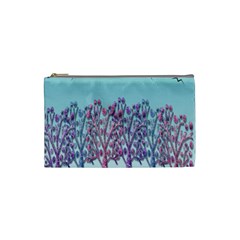 Blue Magical Landscape Cosmetic Bag (small)  by Valentinaart