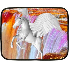 Pegasus Double Sided Fleece Blanket (mini)  by icarusismartdesigns