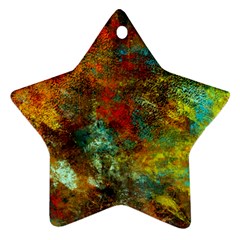 Mixed Abstract Star Ornament (two Sides)  by digitaldivadesigns