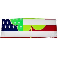 Usa Ireland American Flag Shamrock Irish Funny St Patrick Country Flag  Body Pillow Case (dakimakura) by yoursparklingshop