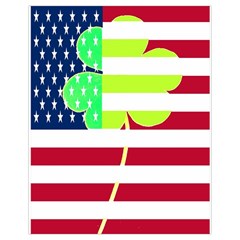 Usa Ireland American Flag Shamrock Irish Funny St Patrick Country Flag  Drawstring Bag (small) by yoursparklingshop