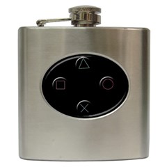 Joystick  Hip Flask (6 Oz) by Valentinaart