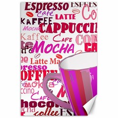 Coffee Cup Lettering Coffee Cup Canvas 24  X 36  by Amaryn4rt