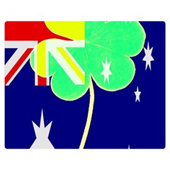 St  Patrick Australia And Ireland Irish Shamrock Australian Country Flag  Double Sided Flano Blanket (medium)  by yoursparklingshop