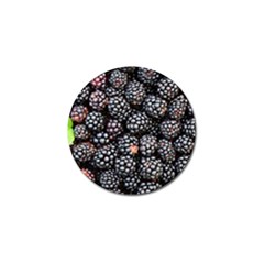 Blackberries Background Black Dark Golf Ball Marker (10 Pack) by Amaryn4rt